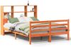 vidaXL Massivholzbett mit Regal ohne Matratze Wachsbraun 120x190 cm 3321911 Bild 2