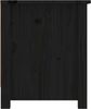 vidaXL Schuhschrank Schwarz 110x38x45,5 cm Massivholz Kiefer 814603 Bild 5