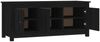 vidaXL Schuhschrank Schwarz 110x38x45,5 cm Massivholz Kiefer 814603 Bild 4