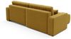 Ecksofa Sofa mit Schlaffunktion AUGUSTO in Stoff Wind Honiggelb Ottomane Links Bild 5