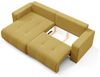 Ecksofa Sofa mit Schlaffunktion AUGUSTO in Stoff Wind Honiggelb Ottomane Links Bild 3