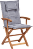 Set mit 2 Stühlen und Sitzkissen MAUI II Akazienholz Grau Bild 4