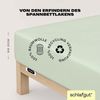 Schlafgut 'Easy' Spannbettlaken, Jersey, 100% Baumwolle, rundum Gummizug, für Matratzen bis 22 cm Höhe, Green Light, S 90x190 cm - 100x200 cm Bild 3