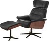 MANILA Loungesessel inkl. Hocker - braun / Walnuss Bild 5
