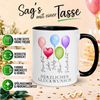 Momentals Tasse Geburtstag – „Gesundheit Liebe Erfolg“ – Geburtstagsgeschenk Mann Frau, Gratis Versand · Links-&Rechtshänder · Spülmaschinenfest Bild 2