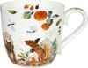 KÖNITZ 115S572615 Becher Victoria Lowe - Autumn squirre (Herbst Eichhörnchen) 425 ml mit Sieb und Deckel, Bone China Porzellan Bild 2