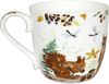 KÖNITZ 115S572615 Becher Victoria Lowe - Autumn squirre (Herbst Eichhörnchen) 425 ml mit Sieb und Deckel, Bone China Porzellan Bild 3