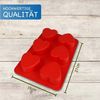 wisefood Backform Silikonform Herzen - rot 27 x 19 x 4 cm - Silikon, (1-tlg) Bild 2