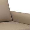 vidaXL 2-tlg. Sofagarnitur mit Kissen Cappuccino-Braun Kunstleder 3202154 Bild 5