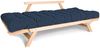 Marior HOME 'ALLEGRO' Klappsofa, Buchenholz, Unbehandelt, Blau Bild 3