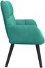 vidaXL Zweisitzer Sofa Türkis 115 x 61 x 87 cm Samt 42028949 Bild 5