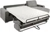 Vente-unique - CALITO Sofa SamtStoff Grau - B 223 cm152 cm x H 85 cm x L 278 cm Bild 4