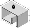 FMD Couchtisch 2-in-1, Spanplatte Sandeiche, 59,1×35,8×37,8 cm Bild 2