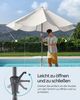 SONGMICS Terrassenschirm 300 cm, UV-Schutz UPF 50+, Sonnenschirm klappbar mit Kurbel, für Balkon, Pool, mit Ständer, beige Bild 3