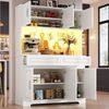 i@home Hochschrank Küchenschränke mit App-Steuerung, verstellbare Einlegeböden, Arbeitsfläche und LED Bild 2