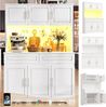 i@home Hochschrank Küchenschränke mit App-Steuerung, verstellbare Einlegeböden, Arbeitsfläche und LED Bild 3