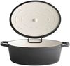 APS Bräter Stars, Gusseisen, 5 Liter, oval, 33x25 cm, Induktion Bild 2