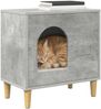 vidaXL Katzenhaus Beton 51 x 30 x 52 cm Holzwerkstoff 8000665 Bild 3
