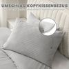 Good Nite Bettwäsche Gestrecktes Mikrofaser-Bettwäsche-Set mit Reißverschluss, Mikrofaser (Polyester), 3 teilig, Hochwertige Mikrofaser, gebürstet, Umschlagstil Bild 4