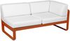 Bellevie Lounge Eck-Modul Kandierte Orange 81 Grauweiß 2-Sitzer rechts Bild 2