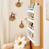 SoBuy Bücherregal DE-KMB08, Spielzeugtruhe Spielzeugregal für Kinderzimmer, Spielzimmer, mit 4 Ablagen, Kiefernholz, Kinderregal, Bücherregal Kinder, Wandregal Bild 3