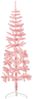 vidaXL Künstlicher Halb-Weihnachtsbaum mit Ständer Schlank Rosa 150 cm 344570 Bild 2