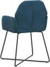 vidaXL Esszimmerstühle 2 pcs Samt (V) Blau 55 x 50 x 84 cm 42034373 Bild 5