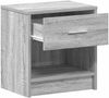 vidaXL Nachttisch mit Schublade Grau Sonoma 39x28x41 cm 858759 Bild 5