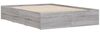 vidaXL Bettgestell mit Schubladen Grau Sonoma 120x190 cm Holzwerkstoff 3207320 Bild 4