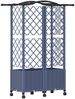 vidaXL Hochbeet mit Rankgitter und Dach Grau 122 x 40 x 144 cm PP 3423023 Bild 5