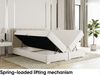 MEBLINI Boxspringbett CHANDON 180x200 cm mit Bettkasten - H3B/Creme Samt Polsterbett - Doppelbett mit Topper & Bonellfederkern-Matratze Bild 4