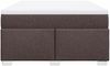 vidaXL Boxspringbett mit Matratze Dunkelbraun 140x200 cm Stoff 3285140 Bild 4