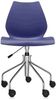 Kartell Maui Essstühle, Plastik, blau, 52 x 85 x 58 cm Bild 2