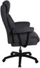 Chefsessel >Mauro< 150kg, Taschenfederkern, anthrazit, Mikrofaser - 73x114x73cm (BxHxT) Bild 3