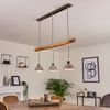hofstein Pendelleuchte »Oliero« Hängelampe aus Holz/Beton in Braun/Betonfarben, ohne Leuchtmittel, 3xE27, Höhe max. 170cm Bild 1