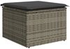 vidaXL 6-tlg. Garten-Sofagarnitur mit Kissen Grau Poly Rattan 3327028 Bild 5