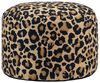 Icon Milano Leopard Hocker, Webstoff, Sitzsack Stuhl, Sitzpuff Hocker mit Füllung, Fußhocker für das Wohnzimmer, Deko Wohnzimmer, Garten Bild 4