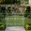 CLP Gartenzaun Mangold Eisen Steckzaun Landhausstil Rankzaun Garten Terrasse,antik weiß Bild 4