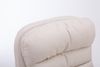Bürostuhl SOUK Stoff - 116x68x77, Creme Stoff Metall in Chromoptik Gestell ergonomische Bürostühle Homeoffice Stuhl mit Rollen Bild 5
