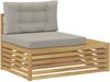 vidaXL 3 Stück Outdoor-Sofagarnitur Polyester Weiß 3391111 Bild 3