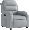 vidaXL Relaxsessel Elektrisch Hellgrau Stoff 3204956 Bild 3