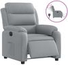 vidaXL Relaxsessel Elektrisch Hellgrau Stoff 3204956 Bild 2