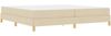vidaXL Boxspringbett mit Matratze Creme 200 x 200 cm Stoff 3398596 Bild 4