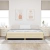 vidaXL Boxspringbett mit Matratze Creme 200 x 200 cm Stoff 3398596 Bild 3