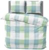 One Home Bettwäsche Modern, Biber, 3 teilig, kariert, kuschelig flauschig warm weich Winter Doppelbett Bild 5