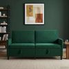 vidaXL Sofa mit Stauraum Dunkelgrün 172 x 78 x 87 cm Polyester 42036963 Bild 3