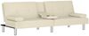 vidaXL Schlafsofa mit Getränkehaltern Creme Kunstleder 351927 Bild 4