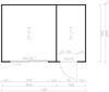 Fjordholz Gartenhaus Modell Q-BIC Alu 44 I Grau Bild 2