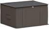 vidaXL Aufbewahrungsbox mit transparentem Oberfenster Grau Vliesstoff 42024724 Bild 2