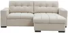 Vente-unique - BRISAMA Sofa Stoff Beige - B 156 cm x H 92 cm x L 248 cm Bild 4